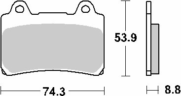 XVZ 1300/13 D VENTURE ROYALE (1986 - 1995) sukepintos stabdžių trinkelės | SBS