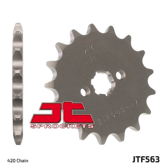 DT 50 (1976 - 2022) plieninė priekinė žvaigždutė | JT Sprockets