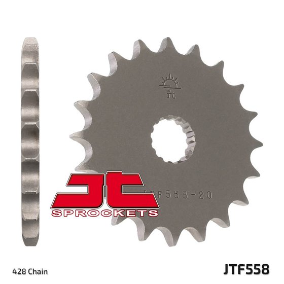 DT 125 X (2005 - 2006) priekinė žvaigždutė 13 dantukų žingsnis 428 jtf55813 | JT Sprockets