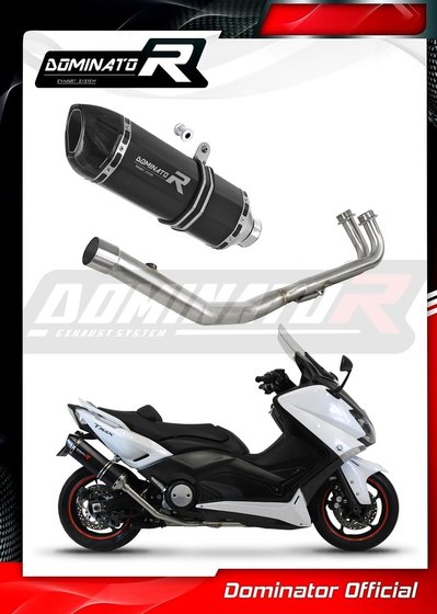 XP 500/530/560 T-MAX (2012 - 2016) full exhaust system silencer hp1 black | Dominator