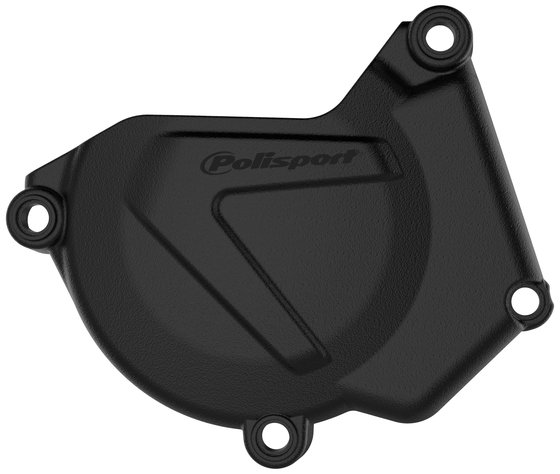 YZ 250 (2000 - 2019) ignition cover protector for yamaha yz250 (black) | POLISPORT