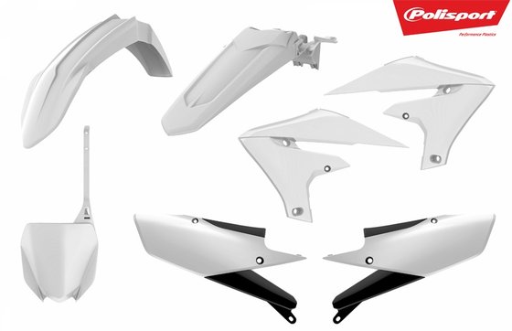 YZ 450 F (2018 - 2019) complete white mx body kit for yzf250 and yzf450 | POLISPORT