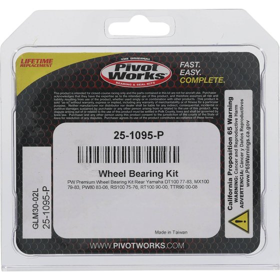 RS 100 DX (1975 - 1976) wheel bearing kit rear | All Balls