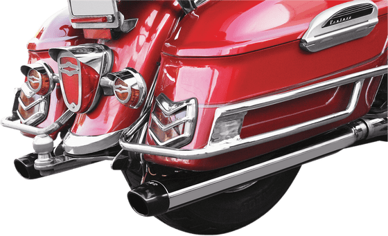 XVZ 1300 ROYAL STAR (1996 - 2010) oval slip-on mufflers with chrome slash pipes | BARON