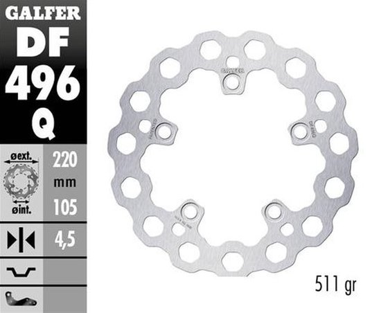 YZF R6 (2003 - 2023) rear brake disc | GALFER