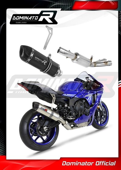 YZF R1 (2020 - 2021) race silencer hp1 black | Dominator