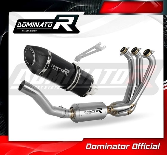 MT 09 (2021 - 2023) full exhaust system ex hp5 black | Dominator