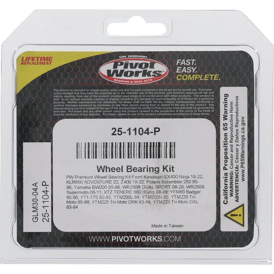 WR 250 R (2008 - 2020) wheel bearing kit front | All Balls