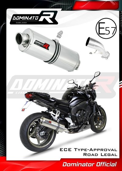 FZ1 S FAZER (2006 - 2015) homologated exhaust silencer oval | Dominator