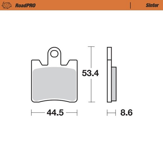 XV 1900 STAR ELUDER (2021 - 2021) sintered front brake pad | MOTO-MASTER