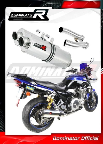 XJR 1300 (1999 - 2006) exhaust silencer oval | Dominator