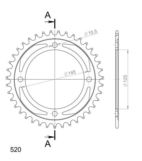 XT 600 (1984 - 1994) supersprox rear sprocket 857.39 | Supersprox