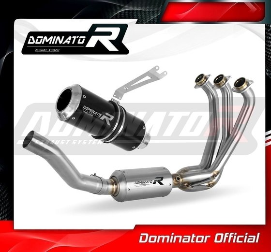 MT 09 (2021 - 2023) full exhaust system silencer gp black | Dominator