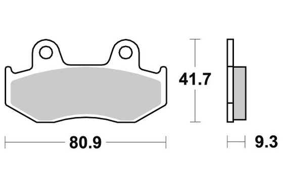 YFM 700 R RAPTOR (2013 - 2014) brakepads sintered offroad | SBS