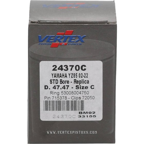 YZ 85 (2002 - 2023) cast replica piston kit | Vertex