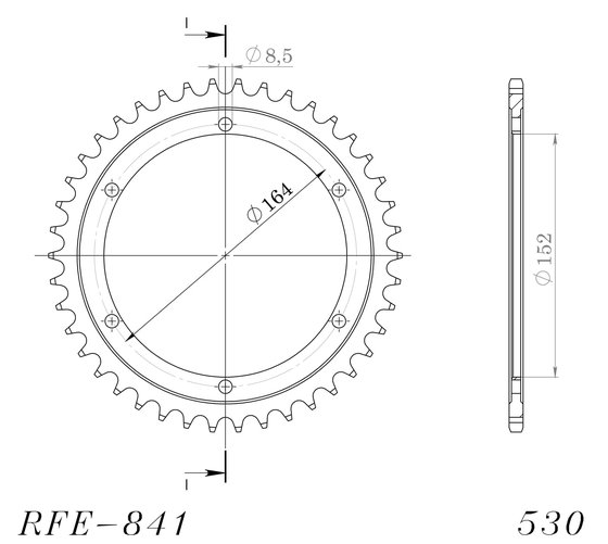 SR 500 (1978 - 1991) supersprox / jt rear sprocket 841.42 | Supersprox