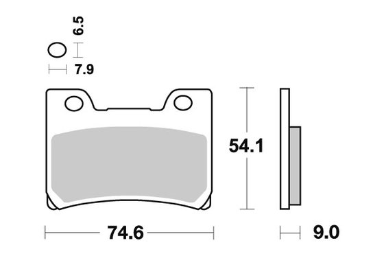 FZR 600 (1992 - 1995) front brake pads | SBS