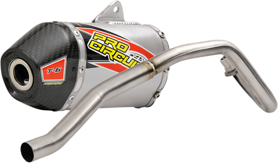 TT-R 110 (2008 - 2022) t6 stainless steel exhaust system with carbon fiber cap | PRO CIRCUIT