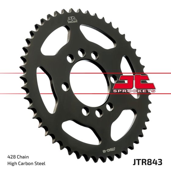 DT 125 (1976 - 1993) rear sprocket 49 tooth pitch 428 jtr84349 | JT Sprockets