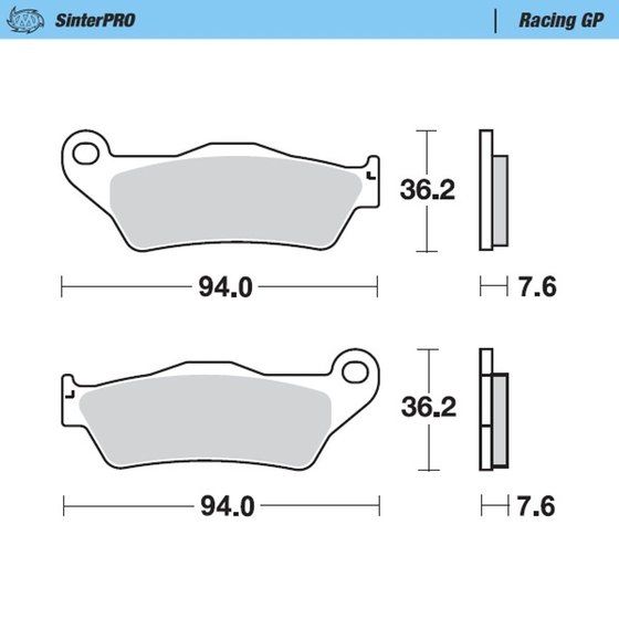 TT 600 E (1996 - 2001) brake pads | MOTO-MASTER