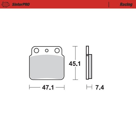 YFS 200 BLASTER (1988 - 2004) sintered metal racing brake pads | MOTO-MASTER