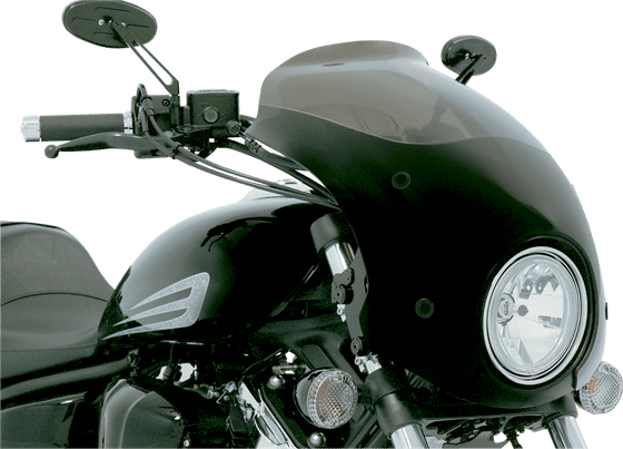 XV 1700 ROAD STAR WARRIOR (2002 - 2010) bullet fairing replacement with 7.25" cutout - black | MEMPHIS SHADES METRIC