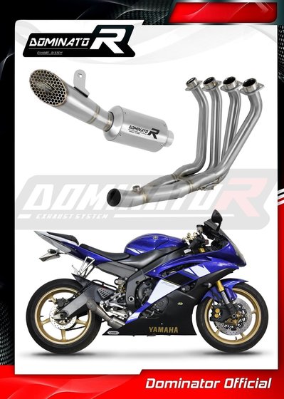 YZF R6 (2006 - 2016) full exhaust system silencer gp3 ex | Dominator