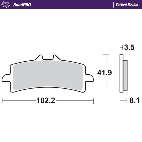 YZF R1 (2019 - 2022) carbon racing brake pads | MOTO-MASTER