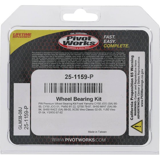 50 VINO (2001 - 2005) wheel bearing kit front | All Balls