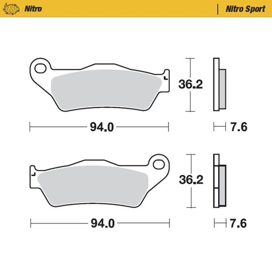 TT 600 R (1997 - 2003) nitro sport brake pad | MOTO-MASTER