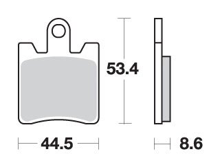 FJR 1300 (2006 - 2020) brakepads sintered | SBS