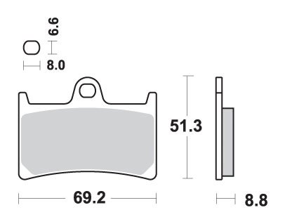 XP 500/530/560 T-MAX (2008 - 2020) brakepads maxi sinter | SBS