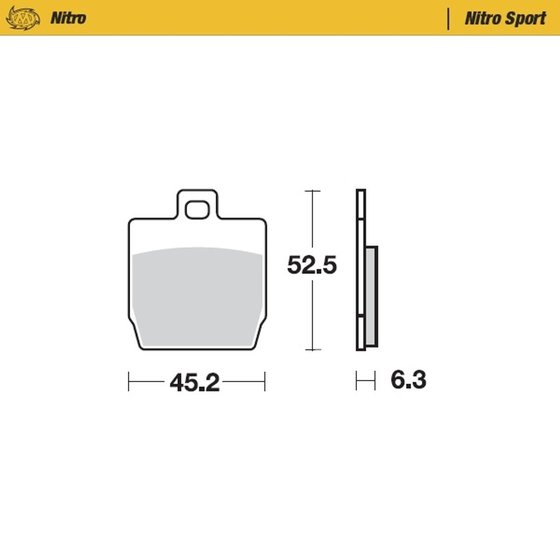 EW 50 SLIDER (2000 - 2004) nitro sport brake pad | MOTO-MASTER