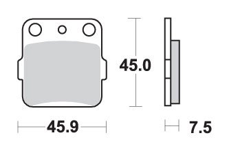 YFM 660 GRIZZLY (2002 - 2008) brakepads sintered offroad | SBS