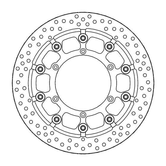 YZ 450 FX (2016 - 2017) moto-master supermoto racing brakedisc front yamaha (t-floater halo ø300x5.5x34m | MOTO-MASTER