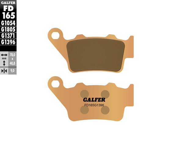 TT 600 E (1995 - 1997) street sinter brake pad | GALFER