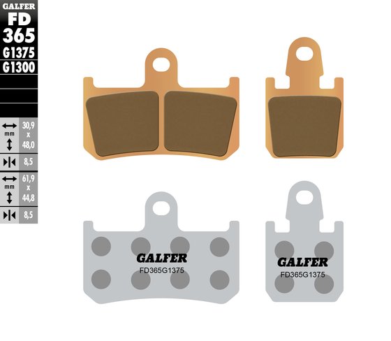 YZF R1 (2007 - 2014) sport sinter brake pad | GALFER