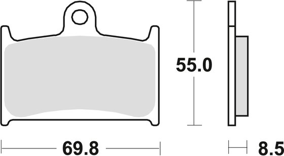 FZR 750 (1989 - 1992) sintered metal brake pad | TRW