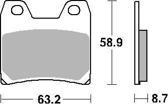 XJR 1300 (2002 - 2018) brake pads | SBS