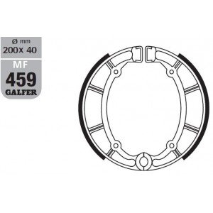 XV 1000 TR 1 (1981 - 1985) rear brake shoes | GALFER