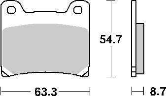 XV 1000 TR 1 (1984 - 1985) brakepads ceramic | SBS