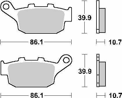 XJ6 DIVERSION S (2009 - 2012) brakepads ceramic | SBS