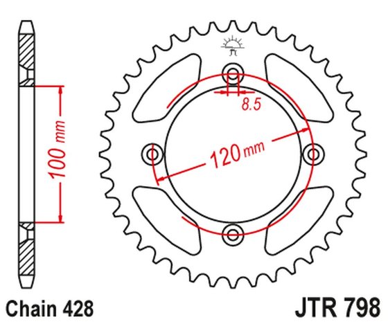 YZ 85 (2002 - 2020) rear sprocket | JT Sprockets