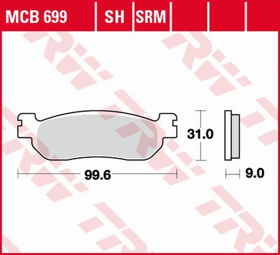 VP 250 X CITY (2007 - 2016) sintered metal brake pads | TRW