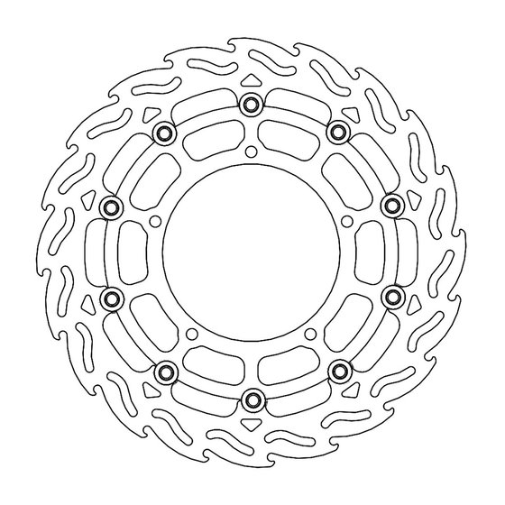 FZ1 S FAZER (2006 - 2015) flame floating brake rotor | MOTO-MASTER